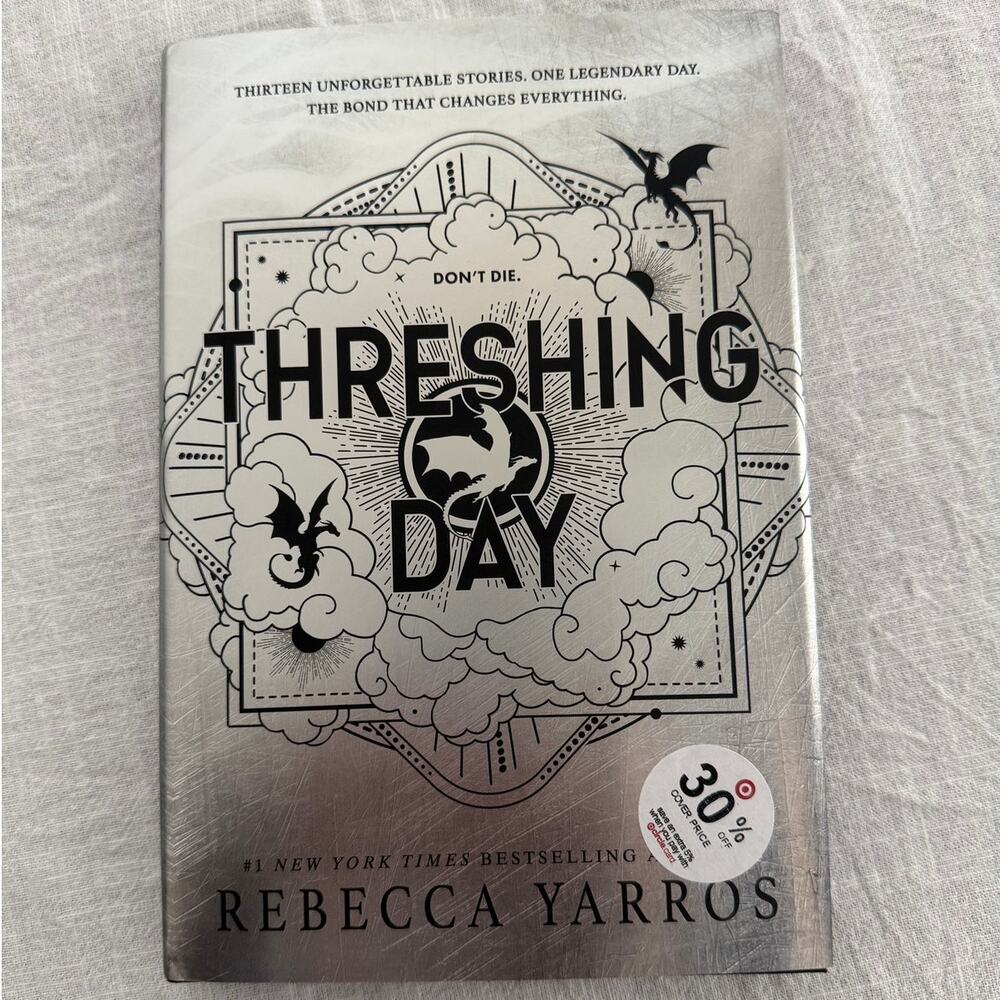 Threshing Day Fourth Wing Rebecca Yarros limited 1st edition book sprayed edges